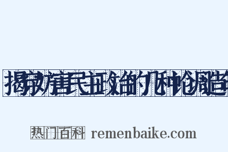 揭穿妨害民主政治的几种论调造句是什么意思的图片
